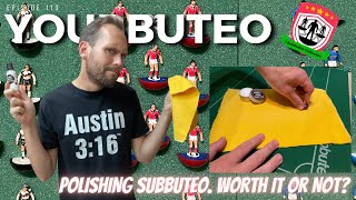 Polishing Subbuteo bases How amp is it worth it On Youbbuteo [upl. by Adnirim621]