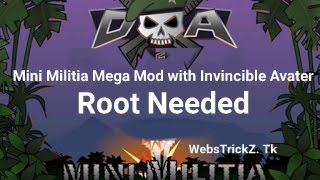 Mini Militia Ghost Mod  Invincible Mod  God Mod  Epic Mod  Exclusive Trick [upl. by Anneres]