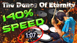 The Dance of Eternity at 140 Speed  With Stop Watch  Toby Age 12  Dream Theater Drum Cover [upl. by Elaynad]