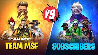 4 VS 4 TEAM MSF 🤯 VS SUBS SQUAD 🔥 MR SRIKANTH FF IS LIVE  TELUGU🎯 ROAD TO 17K SUBSfreefirelive [upl. by Beniamino157]