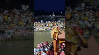 Haridwar Ganga Aarati part 1 song hindi trendingshorts travel uttarakhand harkipauri ganga [upl. by Veljkov768]