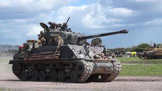 Fury Sherman  Tiger Day XI  Tank Museum Bovington [upl. by Tirzah]