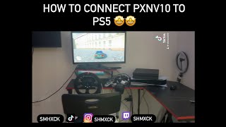 How To Connect PXN v10 Wheel To Ps5 tutorial [upl. by Lazaruk907]