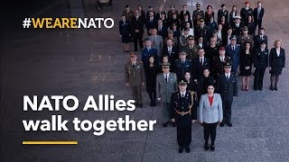 NATO Allies walk together  NATOs 70th anniversary [upl. by December959]