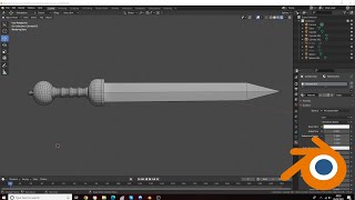 Blender Modelling Roman Short Sword Part 1 [upl. by Sinnard]