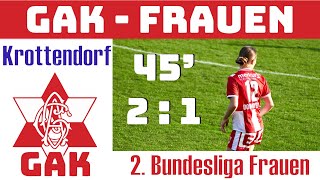 GAK 1902 Frauen ⚽️ Wildcats Krottendorf Tore und schnelles Spiel [upl. by Adiaj]