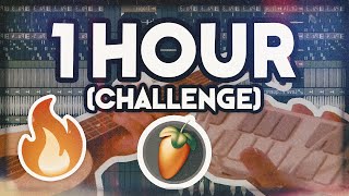 Making a Song In ONE HOUR Challenge FL Studio 21 [upl. by Leunammi]