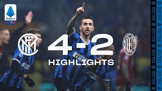 INTER 42 AC MILAN  HIGHLIGHTS  A comeback for the ages 😍⚫🔵 [upl. by Hareemas]