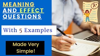 Meaning and Effect Questions  O Level English 1123 Paper 2 with Examples [upl. by Damita]