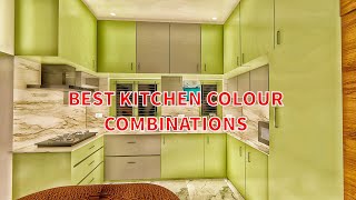 Best kitchen Color Combinations in 2024  Kitchen Cabinet Color Ideas  Modern Kitchen Color [upl. by Pelag]