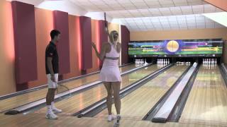 Djokovic vs Sharapova Bowling Battle [upl. by Phail]