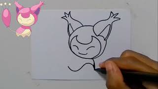 Drawing Pokemon Skitty [upl. by Asilana968]