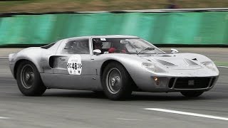 Ford GT40 Mk1 Road Version Sound  Start Up Accelerations amp Downshifts on Track [upl. by Edwin]