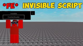 Invisible script  • Roblox script √ Fe PASTEBIN [upl. by Dirfliw]