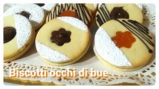 Biscotti occhio di bue [upl. by Inoj]