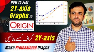 How to plot 2 y axis in origin  How to plot 2 x axis in origin  multi axis graph  OriginPro 18 [upl. by Annehcu341]