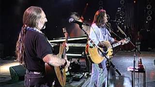 Neil Young with Willie Nelson  Four Strong Winds Live at Farm Aid 1995 [upl. by Felix]