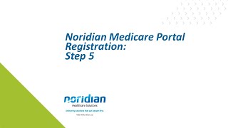 Noridian Medicare Portal Registration Step 5 [upl. by Enovaj430]