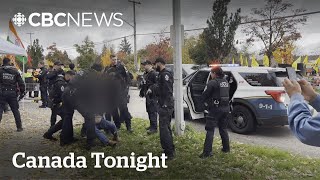 Several arrested after violent clashes outside of Hindu temples in BC and Ontario  Canada Tonight [upl. by Papageno]