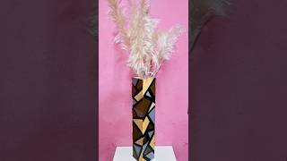 The most amazing craft idea with old cardboard boxmaking long flower vase ytshorts [upl. by Dotty]