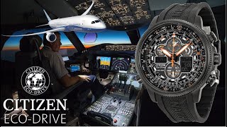 Citizen Promaster Navihawk AT EcoDrive Pilot Watch Review  Model JY803504E [upl. by Pronty926]