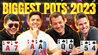 Top 10 Biggest Pots of 2023 [upl. by Ailimaj553]