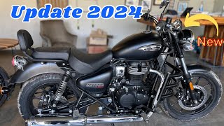 2024 New Features Meteor 350 Stellar Black  New update Meteor 350 meteor350 [upl. by Lorant]