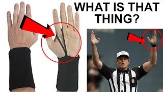 What Is The String On a NFL Refs Hand and much more about referee equipment [upl. by Anorahs230]