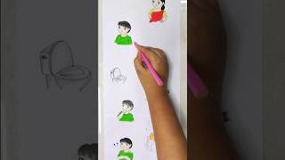 Bengali moms and ghost👻in paper folding art🩷cartooncomedyshortsartforyoubtsfunnydrawinglike [upl. by Aitel]