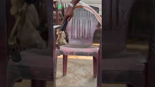 heatgunexperiment old scrap chair refurbishing nammahubballi [upl. by Ellehsal]