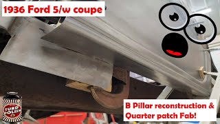 36 Coupe B pillar amp Quarter panel fab [upl. by Berardo]