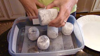 Bloomy Rind Ash Coated Goat Cheese Cheesemaking at Home [upl. by Mcculloch]