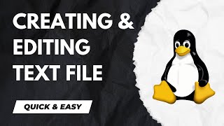 CREATING and EDITING TEXT FILES in Terminal A Beginners Guide in Linux Ubuntu Kali Linux [upl. by Verney647]