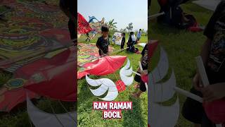 Layangan Mini Ram Raman Bocil layangan [upl. by Ymmaj]