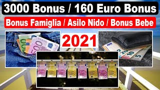 New Bonus Italy 2021  Bonus Famiglia 2021  Bonus Asilo Nido 2021  Bonus Bebe 2021 Bonus in Italy [upl. by Enrev]