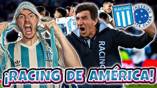 RACING vs CRUZEIRO 31 REACCION desde PARAGUAY RACING CAMPEON DE LA COPA SUDAMERICANA [upl. by Felske]