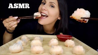 ASMR  EATING SHRIMP DUMPLINGS MUKBANG WHISPER  MANGIA WHISPERS 먹방 [upl. by Attesoj]