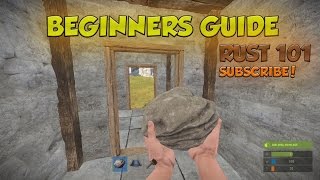 Beginners Guide to Rust  How to Craft and Build Your First Base [upl. by Yahska736]