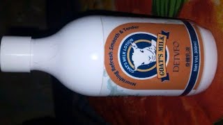 Detvfo Goats Milk Nourishing Refresh Smooth amp Tender Lotion Information And Review In Hindi [upl. by Herminia]