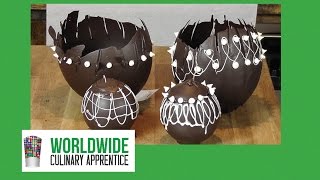 DIY Chocolate Christmas Ornaments How to Make a Chocolate Sphere [upl. by Hinson69]