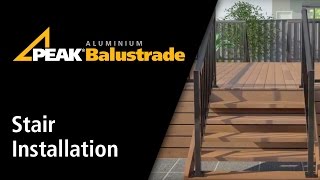 Peak Aluminium Balustrade Stair Installation [upl. by Bonar981]