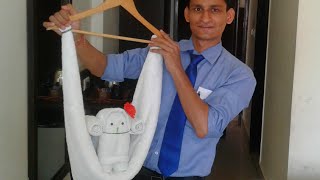 how to make a towel doll  towel art  towel doll easy  how to make cute amp easy towel doll [upl. by Nizam395]