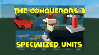 The Conquerors 3 Specialized Units Tutorial [upl. by Wallas]