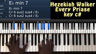 Hezekiah Walker Every Praise Piano Chords For Beginners [upl. by Pooley24]