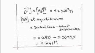 HF dissociation constant [upl. by Harriett812]