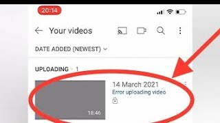 How to Fix Error Uploading Videos on YouTube [upl. by Fax]