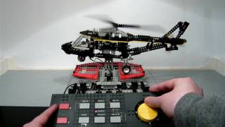 LEGO 8485 Technic Control Center II  Helicopter  built in Stop Motion released 1995  HD 720p [upl. by Ssur]