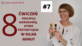 8 ćwiczeń PERCEPCJI WZROKOWEJ które przygotujesz w kilka minut [upl. by Oakleil]