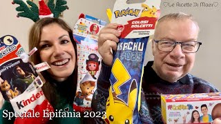 UNBOXING CALZE DELLA BEFANA SPECIALE ASSAGGI EPIFANIA PinocchioPikachuLight Years SUPER SORPRESE [upl. by Gary430]