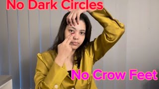 Working on Eye Muscles  Dark Circles  Crow Feet  Hooded Eye  FaceYogaThelifestyle [upl. by Eelatan]